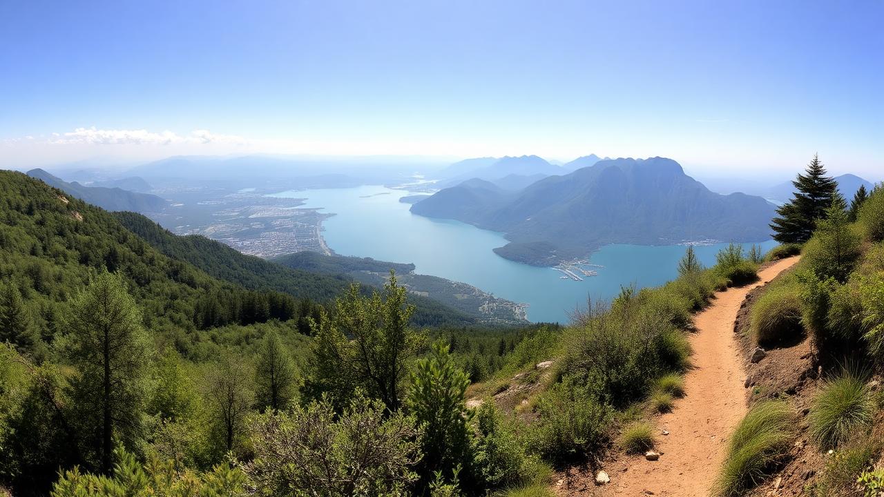 Hiking above Lake Garda